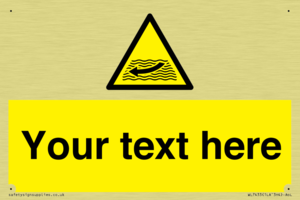 Custom Warning strong river flows